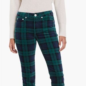 NWT - vineyard vines - Jamie blackwatch plaid corduroy jeans- size 32